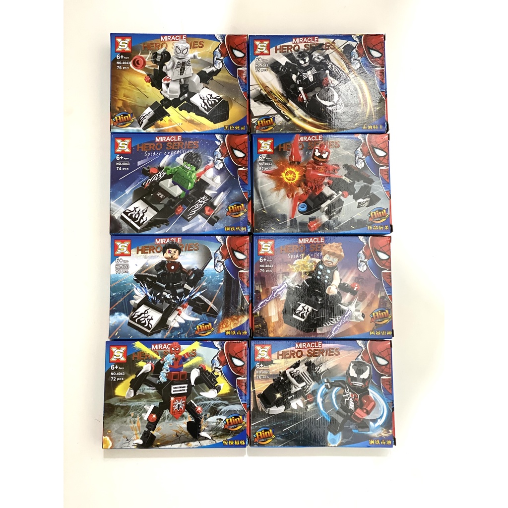 LẮP GHÉP NONLEGO NGƯỜI NHỆN SPIDER MAN 4043