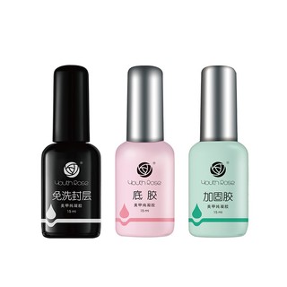 Bộ 3 base, top bóng, và cứng móng hoa hồng