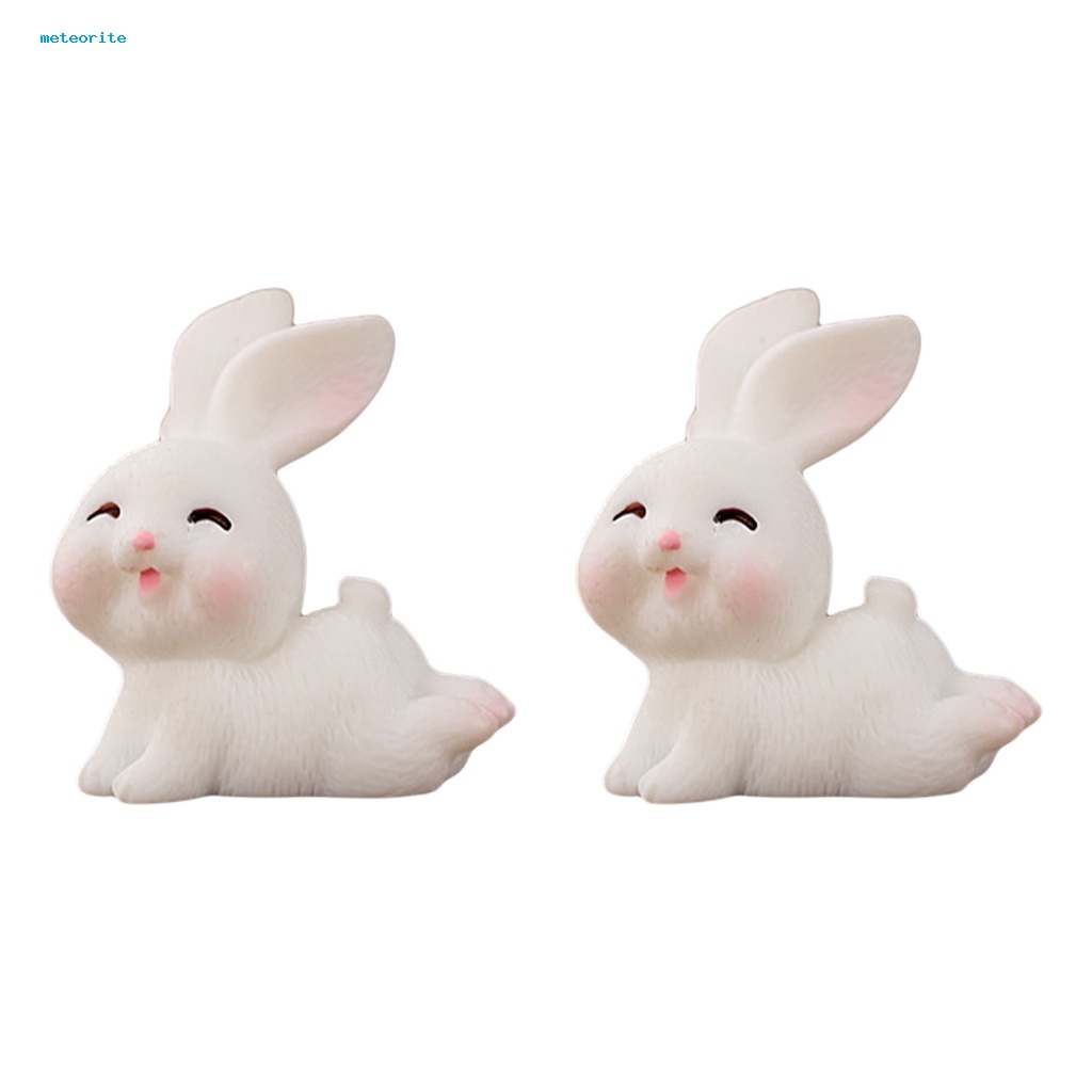 Set 2 Đồ trang trí Thỏ Bunny Mini Trang Trí Nhà Búp Bê