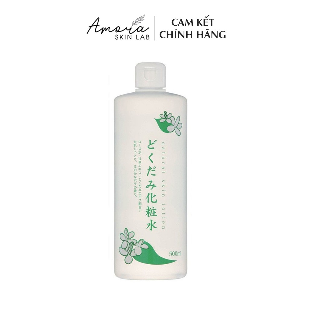 Nước Hoa Hồng Diếp Cá Dokudami Natural Skin Lotion Toner (500ml) dành cho mọi loại da - Amora Skinlab
