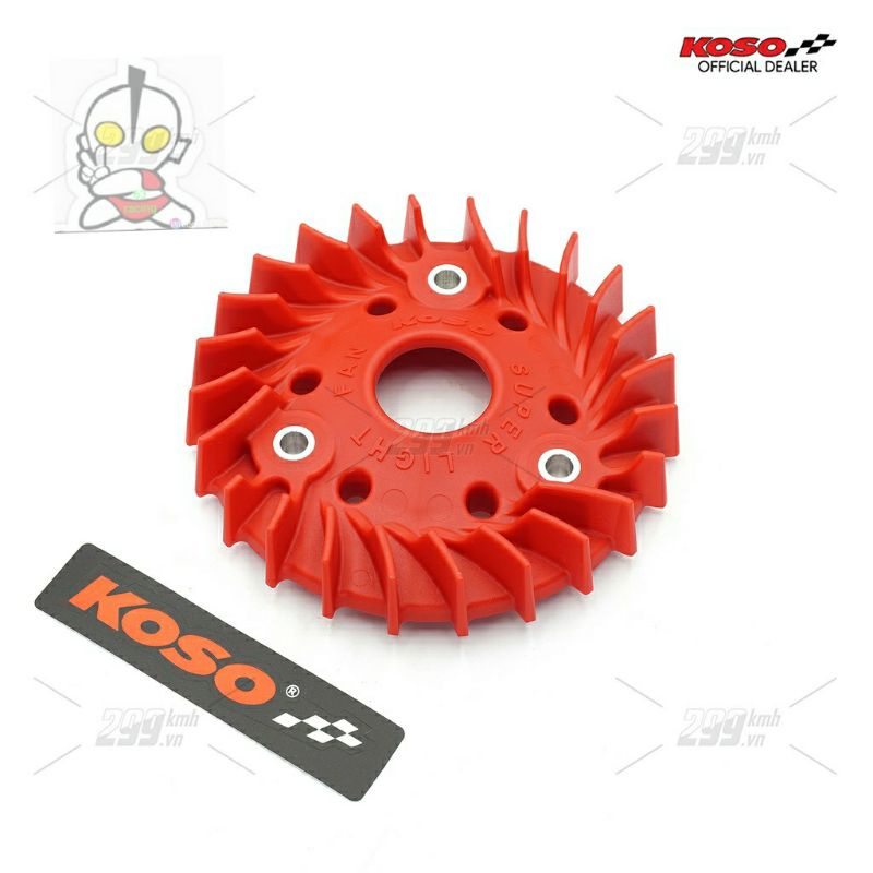 Cánh quạt két nước siêu nhẹ Koso Super Light Fan cho Honda Vario, Click, Air Blade 125-150