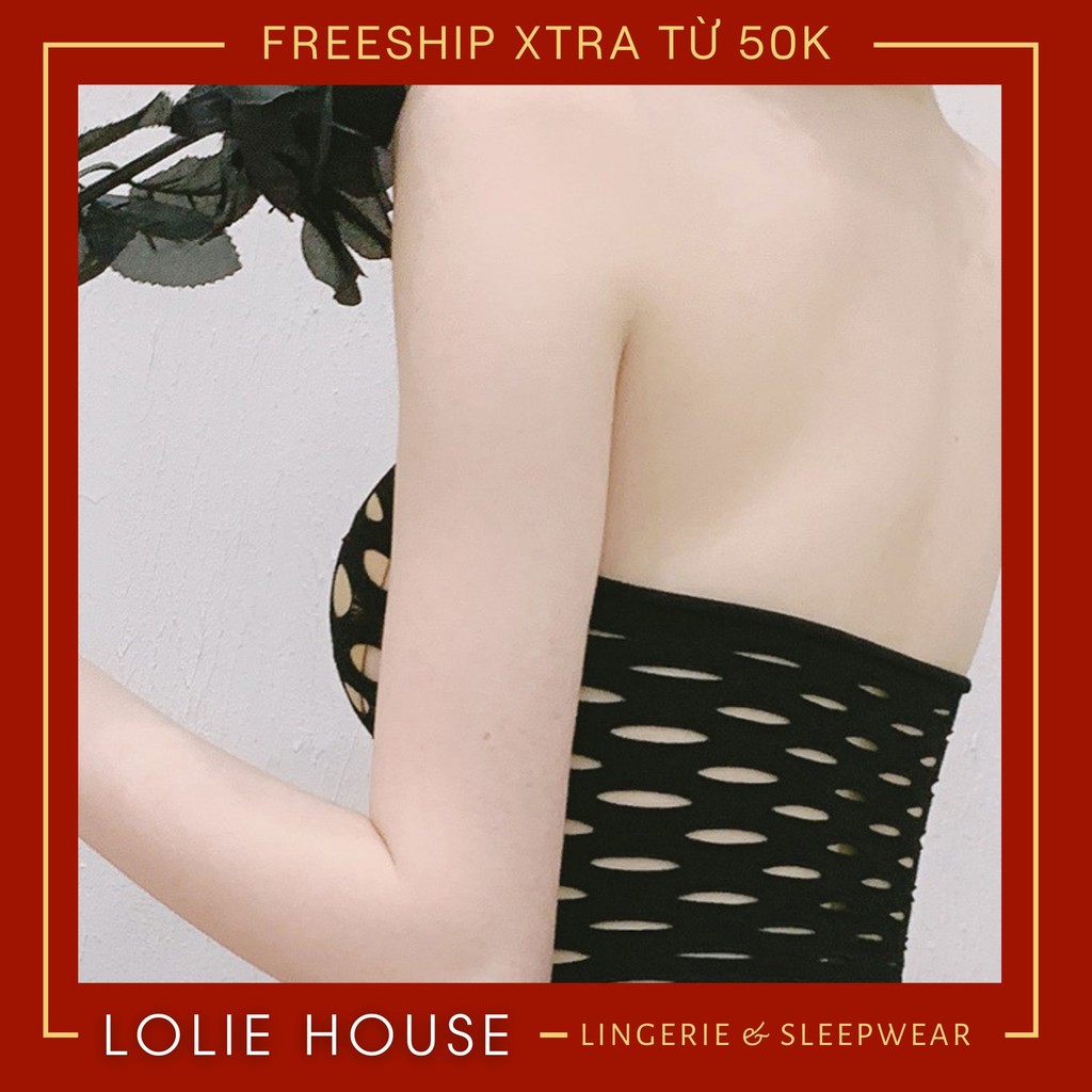 Bodysuit sexy quây lưới - Tất lưới toàn thân ôm body LOLIE HOUSE - BS2 | BigBuy360 - bigbuy360.vn