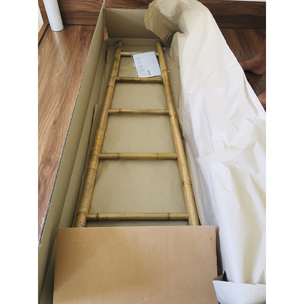 Thang tre Hà Nội cao 1m7 rộng 45cm/ 50cm màu tự nhiên hoặc sơn nhiều màu chất lượng cao giá rẻ, bán lẻ, bán sỉ, bán buôn