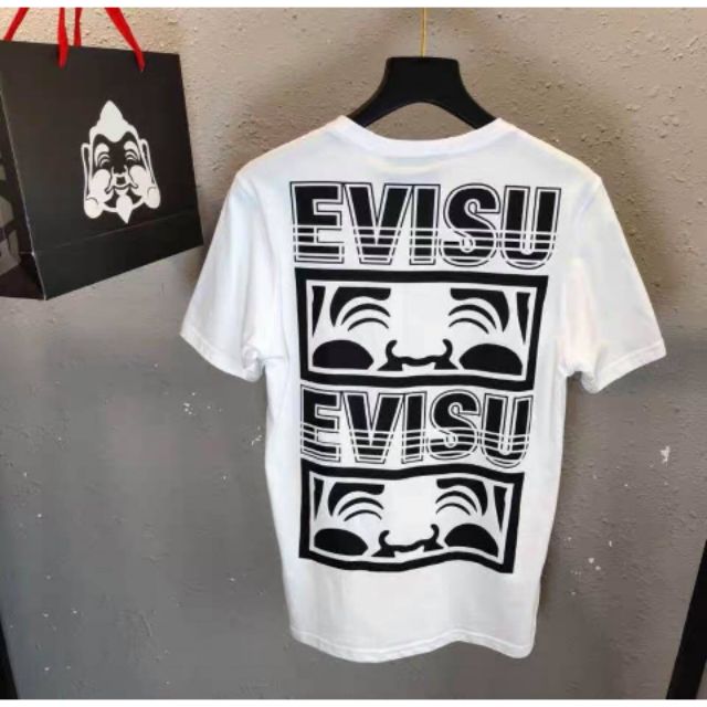 Áo thun  evisu cổ tròn kèm ảnh thật