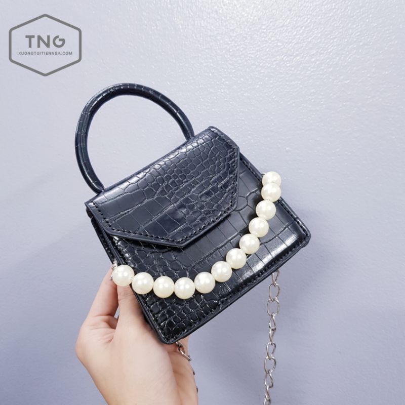 Túi Xách Nữ Kèm Ngọc Xinh Xắn - Size 14cm - Đang Làm Mưa Làm Gió - HÌNH THẬT - Giá Rẻ Nhất Shopee
