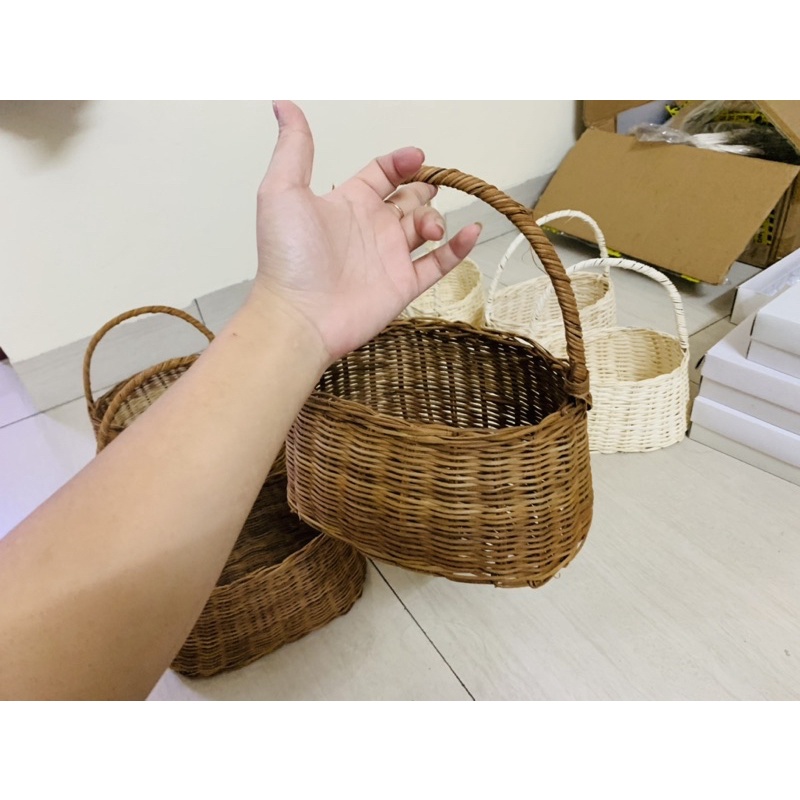 Giỏ mây tre đan KT 27 *22 *17