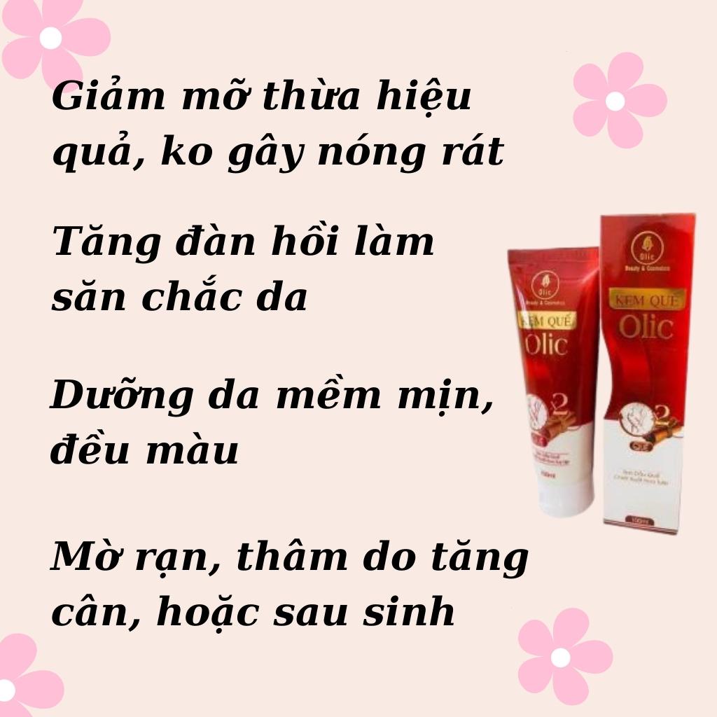 Kem tan mỡ olic quế 100 ml tan mỡ giảm mỡ bụng đùi bắp tay sau sinh hiệu quả thon gọn cơ thể KEM OLIC QUẾ chính hãng