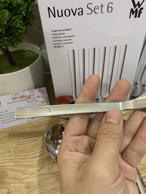 SET 6 THÌA WMF NOUVA - CAO CẤP - INOX đúc nguyên khối tuyệt đẹp - BỀN ĐẸP- SÁNG BÓNG với thời gian