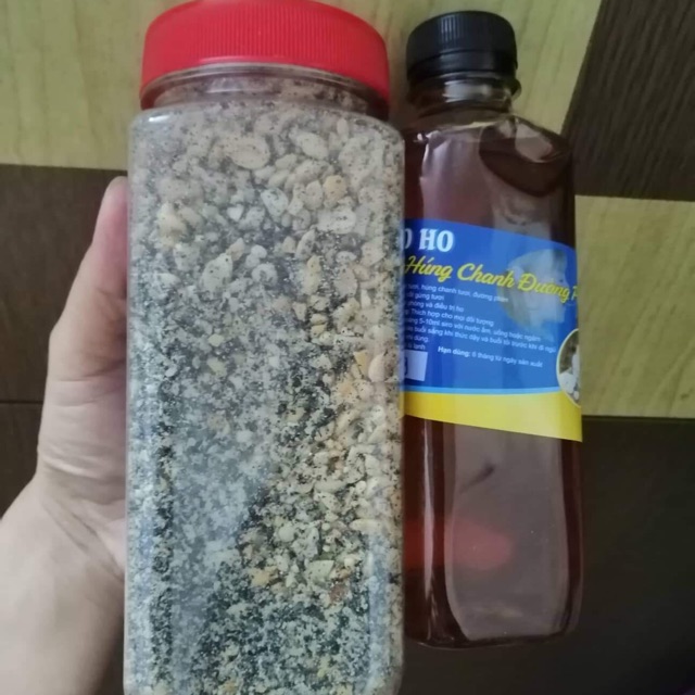 Combo muối vừng và siro ho