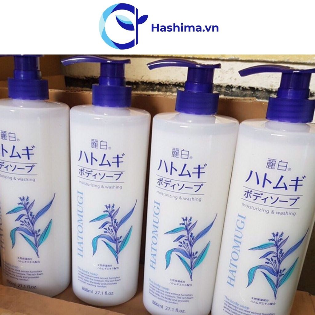Sữa tắm trắng da 💕𝑭𝑹𝑬𝑬𝑺𝑯𝑰𝑷💕 Sữa tắm trắng da Hatomugi 800ml - Dưỡng da sáng khoẻ và mềm mịn | BigBuy360 - bigbuy360.vn