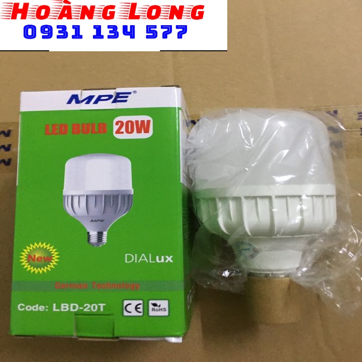 BÓNG ĐÈN LED BUP TRỤ 20W MPE - LBD20T