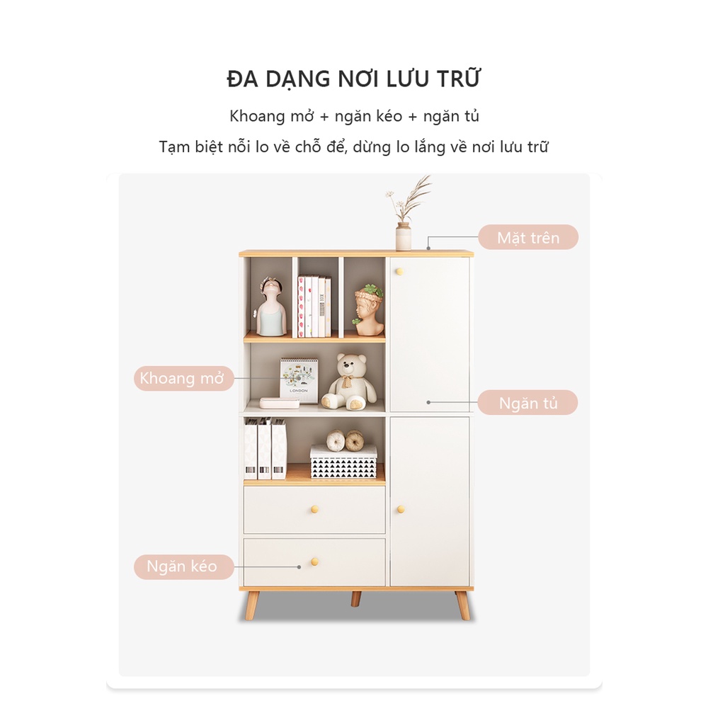 Tủ Sách GAPI Kết Hợp Tủ Đồ Cho Bé THông Minh - GP289