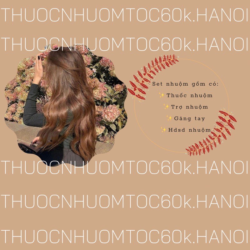 Thuốc nhuộm màu nâu hạt dẻ(sữa) kèm trợ dưỡng