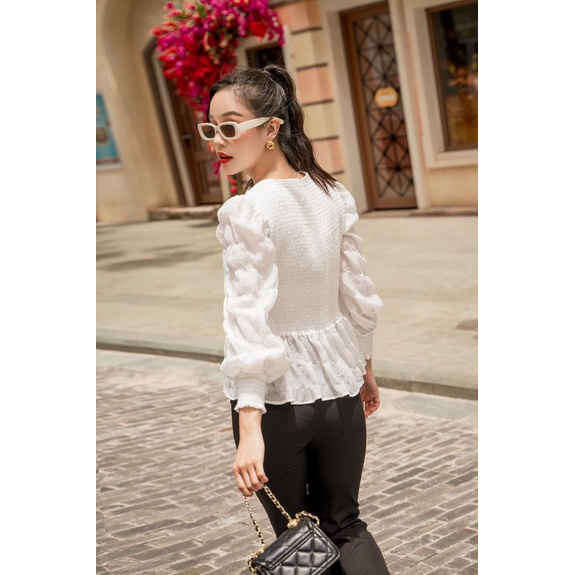 OLV - Áo Seashell Shirring Top