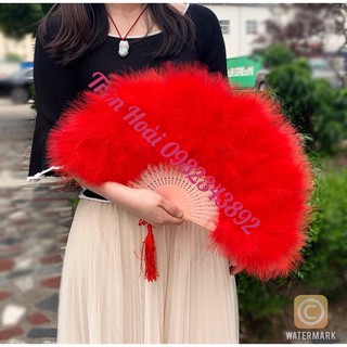 phụ kiện hầu đồng- quạt lông vũ hầu đồng hàng đẹp , quạt cổ trang