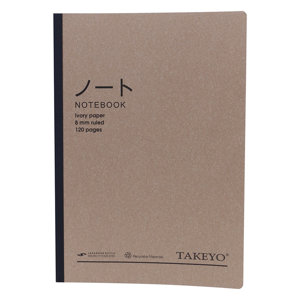 [120 trang] Takeyo notebook khổ B5 phong cách tối giản Nhật Bản