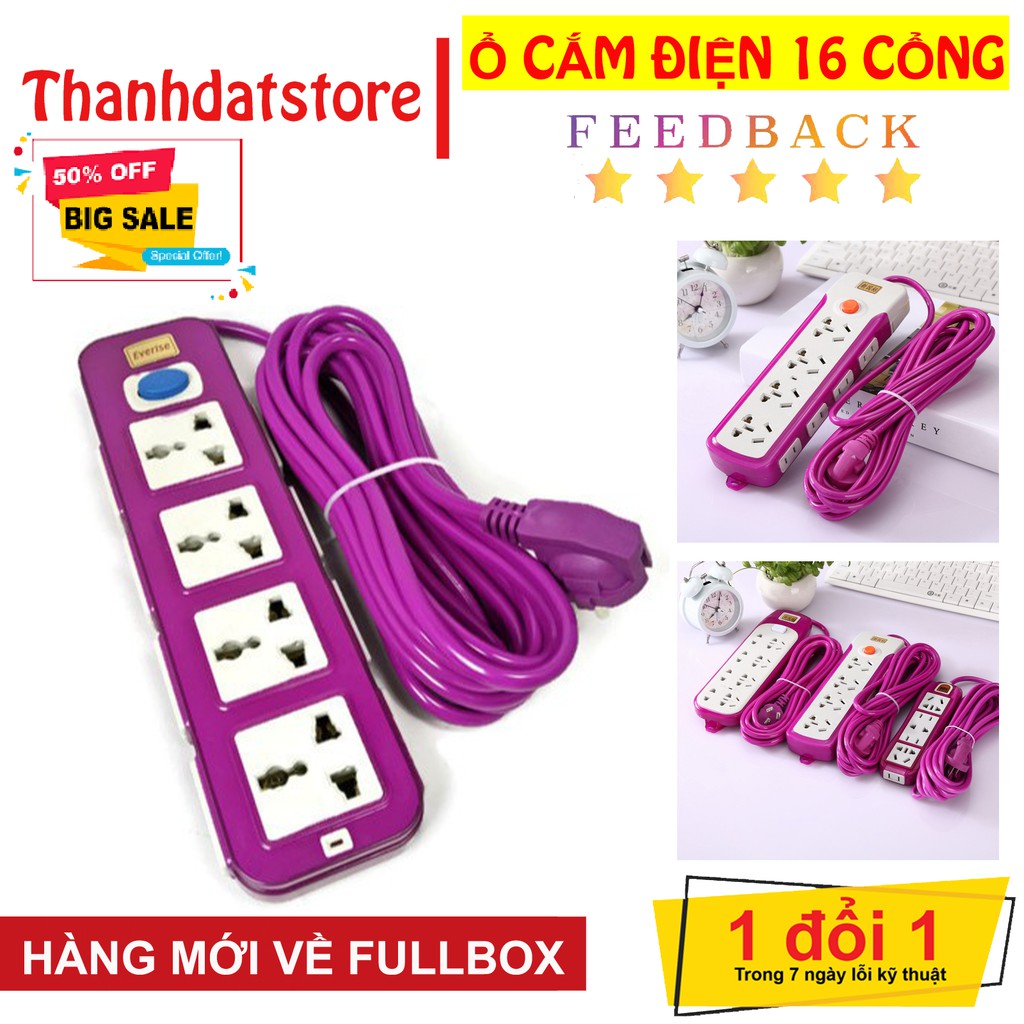 💥RẺ VÔ ĐỊCH💥 Ổ Cắm Điện Đa Năng Cách Nhiệt, Chống Giật Điện 16 Lỗ 3 Cổng USB 💥SIÊU HOT💥