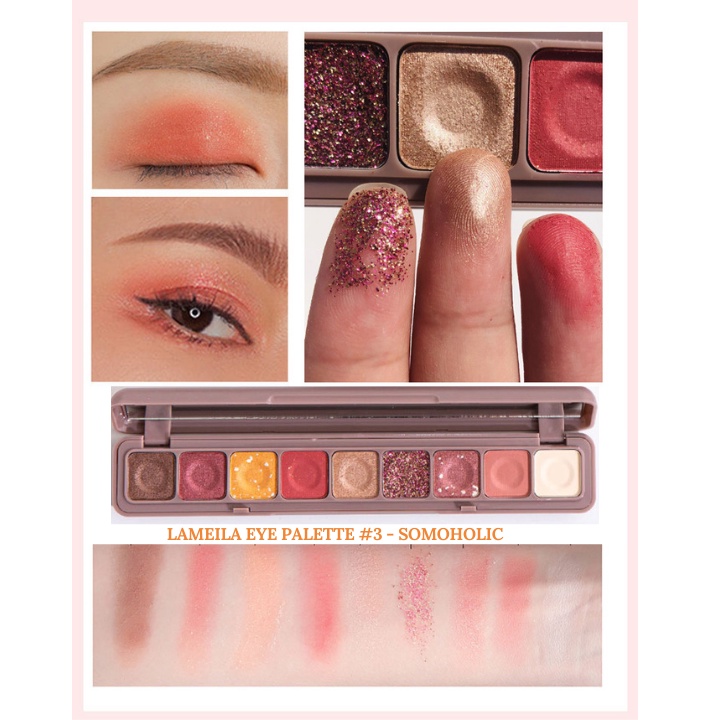 Bảng phấn mắt 9 ô nội địa trung Lameila dễ thương Somoholic BM2 | BigBuy360 - bigbuy360.vn