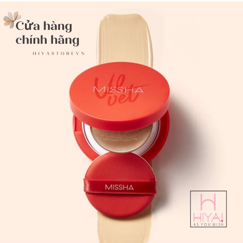 [CHUẨN AUTH] Phấn Nước Missha Đỏ Velvet Finish Cushion