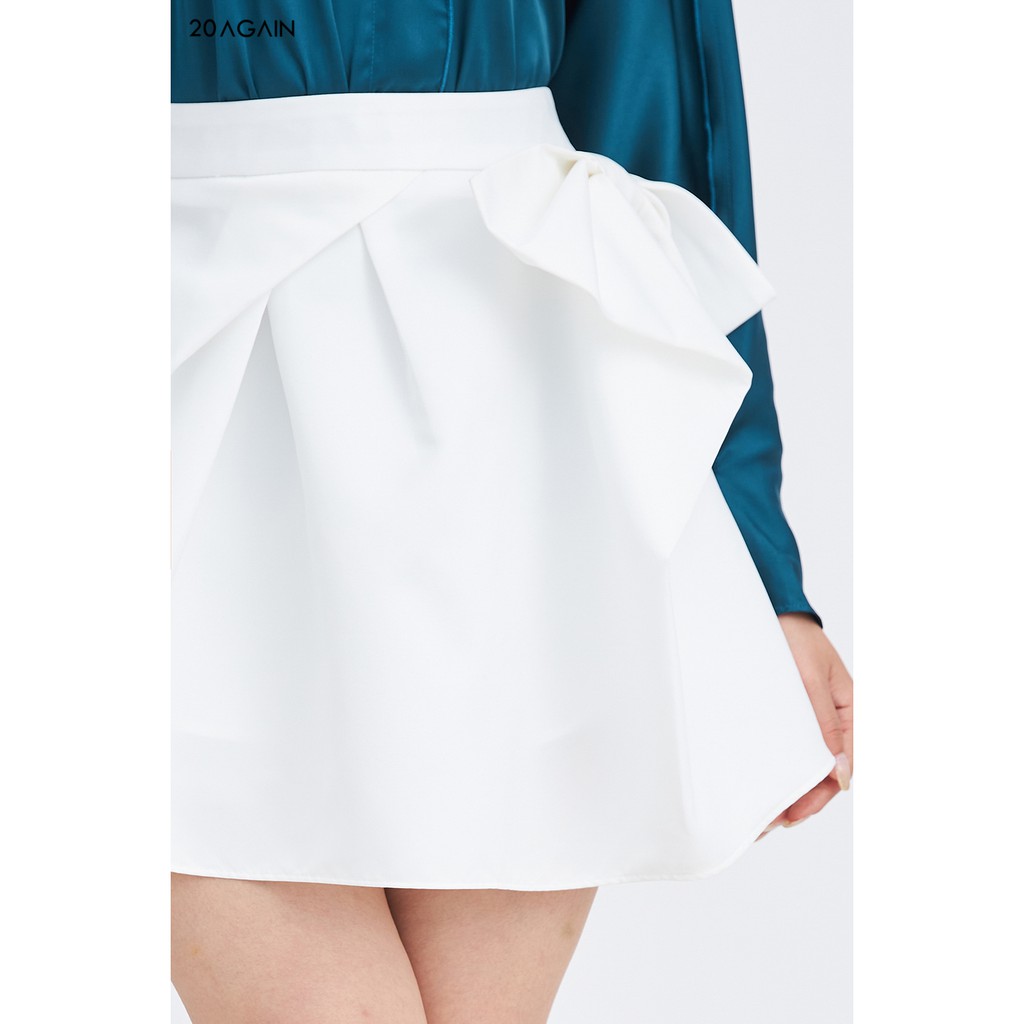 Chân váy A xếp nơ 1 bên 20Again JAA1332 | BigBuy360 - bigbuy360.vn