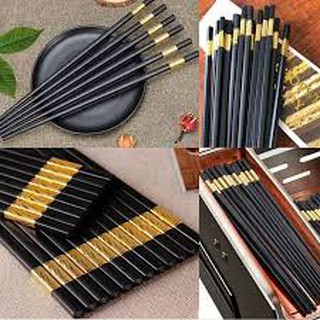 Bộ 10 Đôi Đũa Mạ Vàng Cao Cấp