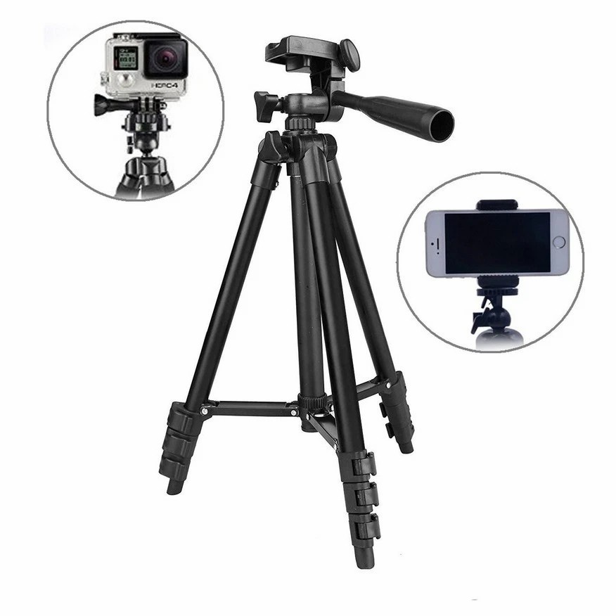 Chân giá đỡ điện thoại chụp ảnh Tripod 3110 kèm kẹp - Chân Điện Thoại  Tripod 3120 - Giá Đỡ 3 chân - mới 2020