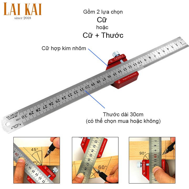 Thước ke góc đa năng