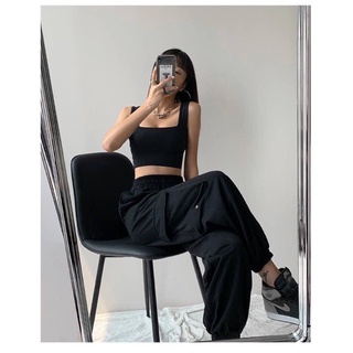 ÁO CROPTOP 2 DÂY VUÔNG