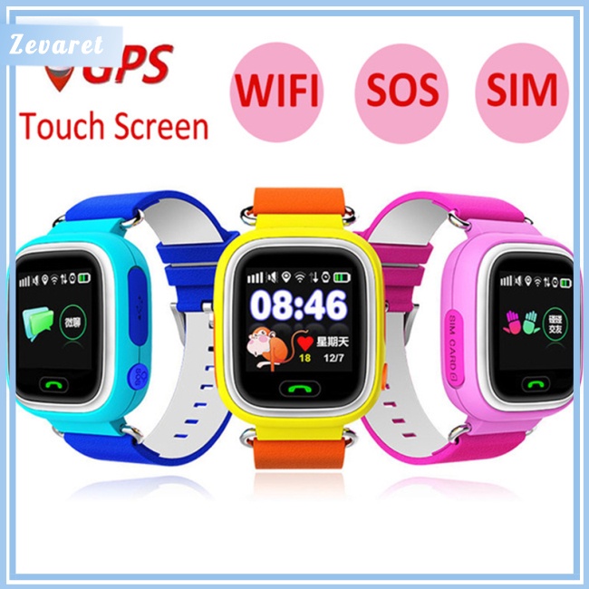 Đồng Hồ Thông Minh Zevaret Định Vị WIFI Màn Hình Cảm Ứng Chống Lạc An Toàn Cho Bé