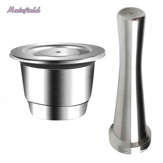 Viên Nén Cà Phê Bằng Thép Không Gỉ Tái Sử Dụng Được Kèm Tamper Cho Nespresso