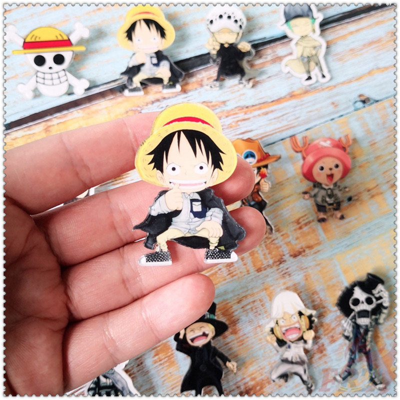 ✪ One Piece Character Series 01 Acrylic Pins ✪ 1Pc Anime Cosplay Acrylic Pin Collection Gifts Badge Brooches（12 Styles）