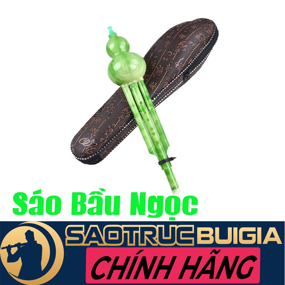 Sáo Bầu Ngọc LOẠI CAO CẤP - Sáo Trúc Bùi Gia Phân Phối - TẶNG BAO ĐỰNG