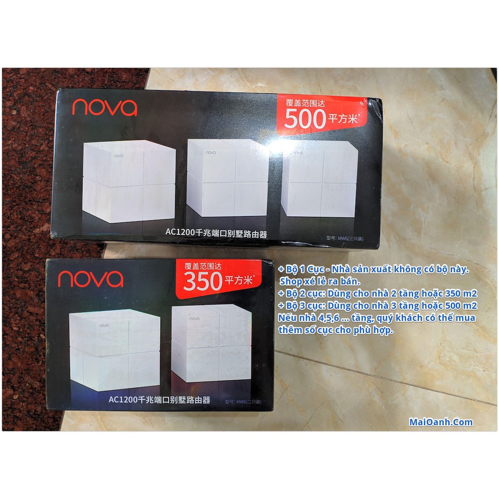 Bộ 3 Cục Wifi Mesh Tenda Nova MW6 - New 100% (Bộ Wifi Mesh Tốt Nhất Của Tenda)