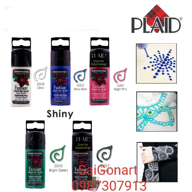 MÀU Acrylic VẼ NỔI 3D, MÀU VẼ VẢI, TRANG TRÍ CAO CẤP USA