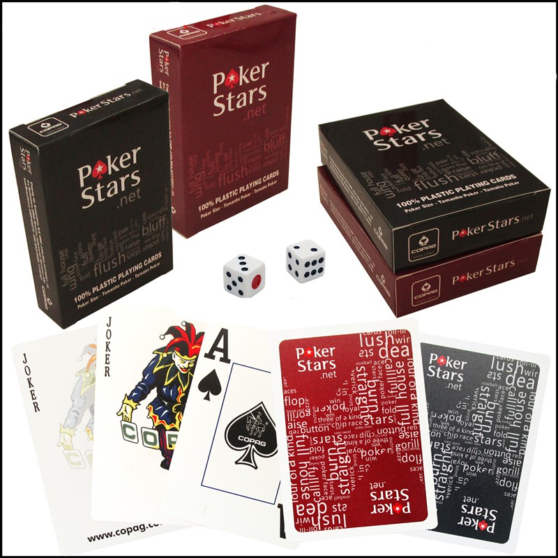 Bài Tây Nhựa Poker Star Copag Texas Hold'em Siêu Bền + Xúc Xắc