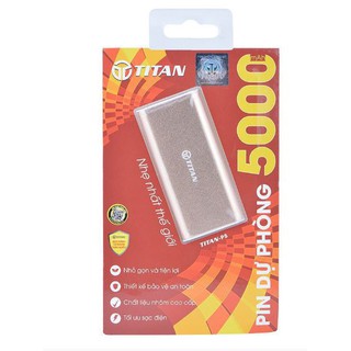 {BẢO HÀNH 1 ĐỔI 1} PIN DỰ PHÒNG TITAN P5 - GOLD {HÀNG CHÍNH HÃNG}