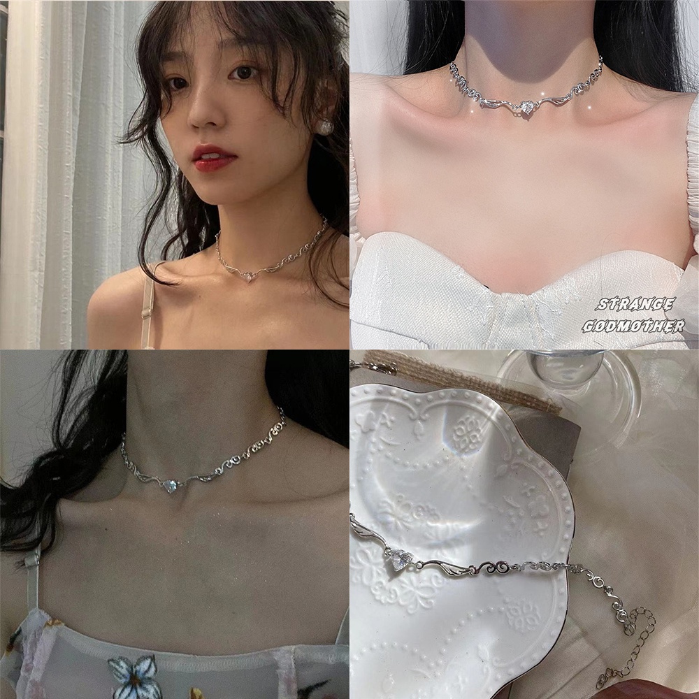 Vòng cổ Mặt Đôi Cánh Thiên Thần Đính Đá Zircon