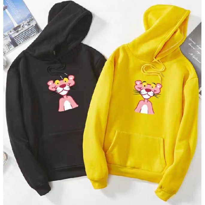 Áo hoodie báo hồng chất nỉ bông dày siêu ấm, cho các bạn đi dạo phố, hẹn hò, đi du lịch.