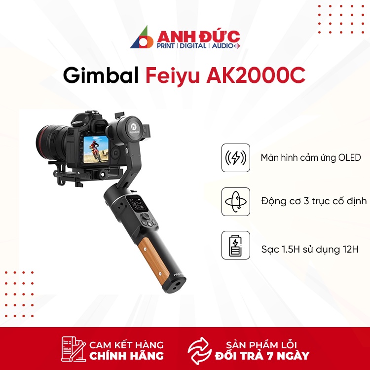 Gimbal Chống Rung Feiyu AK2000C (Chính Hãng) Tặng tay cầm Feiyu Versatile Arm