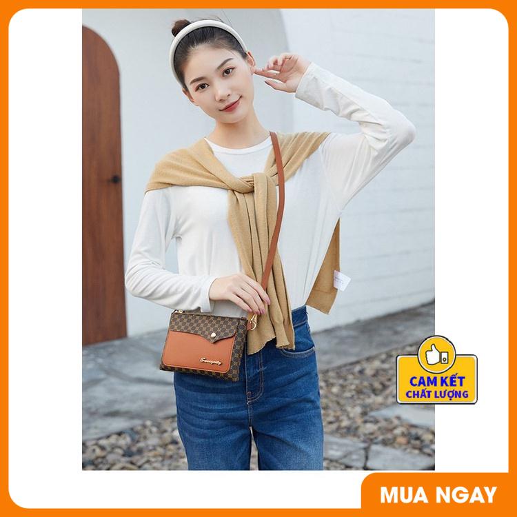 Túi đeo chéo nữ mini đẹp kiêm ví cầm tay đựng điện thoại, đồ dùng cá nhân có dây đeo tùy chỉnh thời trang cá tính ST927