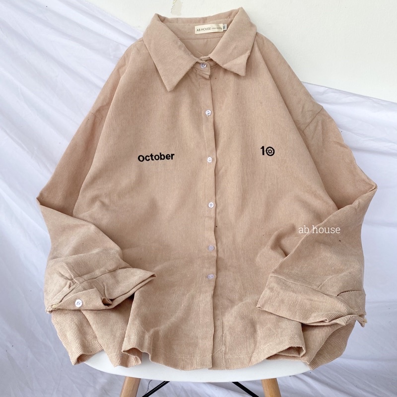 Áo Sơ Mi Nhung Form Rộng BIGSIZE YOYO Unisex Nam/Nữ (Ảnh thật /Có Sẵn) | BigBuy360 - bigbuy360.vn