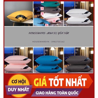 [CƠN LỐC SIÊU RẺ] CẶP GỐI BÔNG HILTON CAO CẤP-houseware