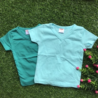 Áo phông basic cho bé cổ tim cotton 4 chiều co giãn