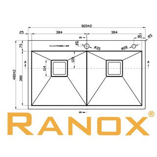 Chậu rửa bát Ranox RN-4466