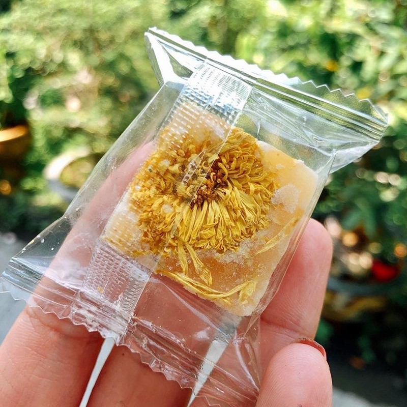[ HÀNG LOẠI 1 ] Trà Hoa Cúc Đường Phèn Mật Ong Hộp 500G