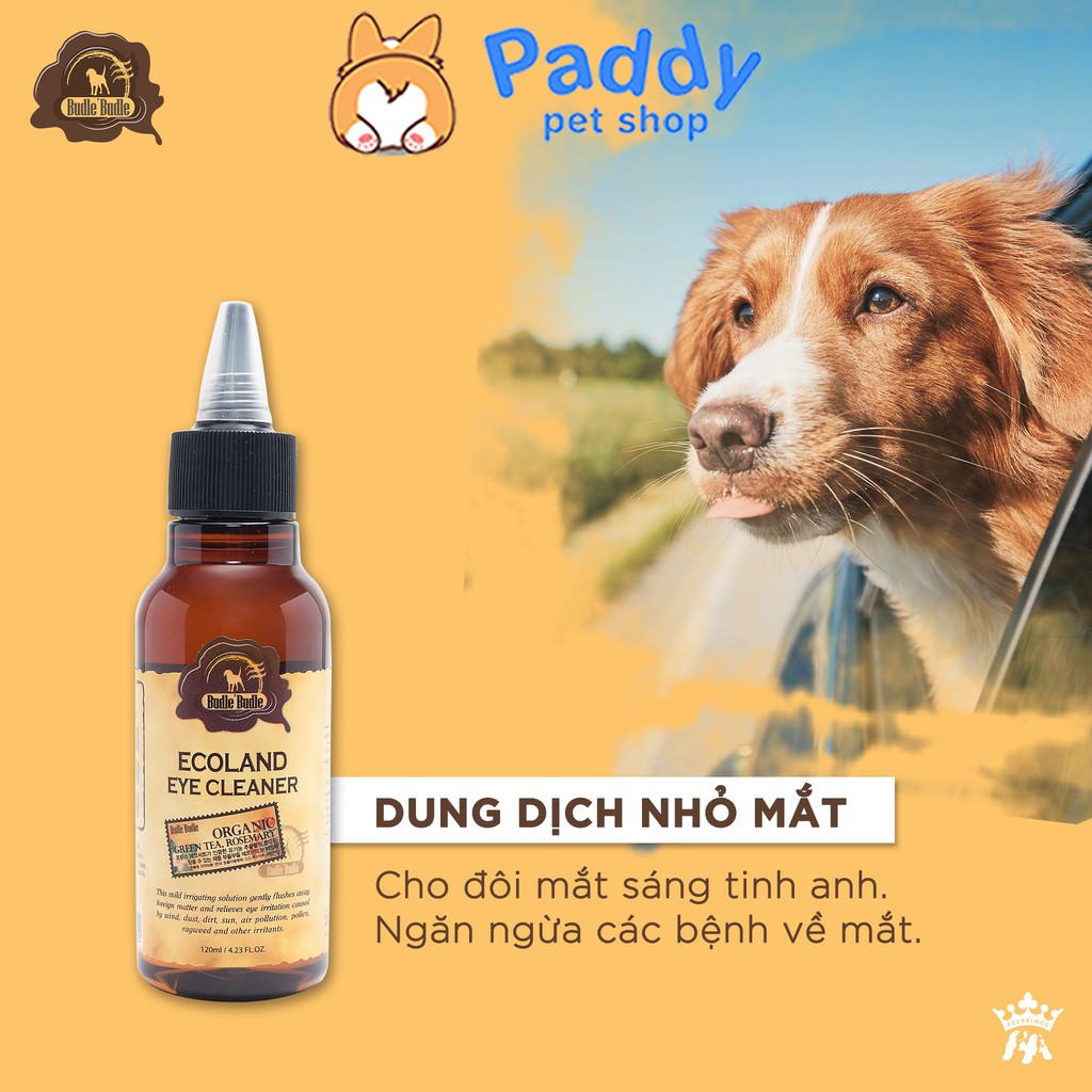 Dung dịch nhỏ mắt cho chó Pet Prince Budle Budle