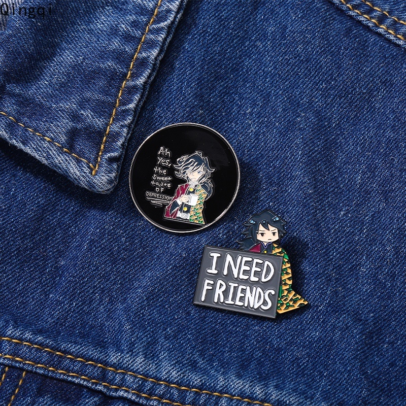 Huy hiệu cài áo Miss Zoe hình nhân vật hoạt hình Demon Slayer cho fan hâm mộ