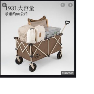 Xe kéo dã ngoại gấp gọn glamping naturehike nh20pj005