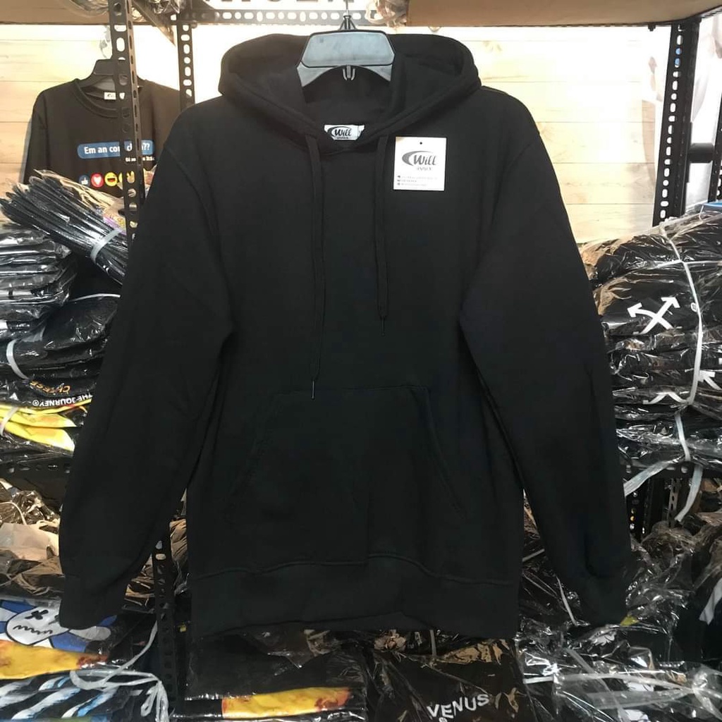 Áo Hoodie Trơn Nam Nữ Basic Nỉ Ngoại Mềm Mịn Thoáng Khí Thoải Mái Hoạt Động Trẻ TrungPhong Cách AMBITION