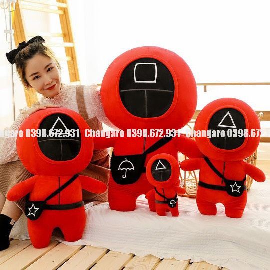 Gấu Bông Squid Game, Lính Canh Gác Phim Squid Game, độ to thì to nhất thị trường luôn ạ,oomhay tặng gấu đều thích